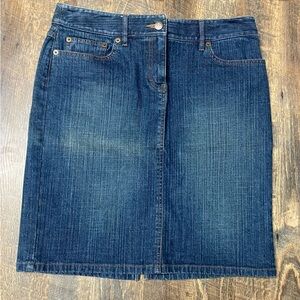 LOFT Indigo Denim Pencil Skirt